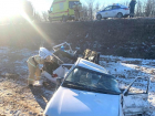 В жутком ДТП с нефтевозом и смятой легковушкой на трассе между Камышином и Волгоградом женщина скончалась сегодня, 24 января