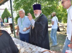 В Камышинском районе на сельский музыкальный праздник приехал святой отец