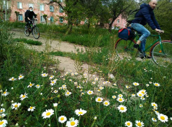 В отсутствие дачных автобусов камышане пересели на велосипеды и мотоциклы