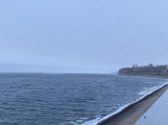 В Камышине из-за плюсовых температур января местами вскрылась ото льда Волга