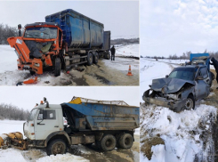 Водитель КАМАЗа устроил тройное ДТП на дороге между Камышином и Котово