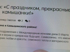 В Камышине пользователей развеселило поздравление  с «семенным» акцентом на популярном сайте