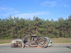 Бездыханное тело водителя извлекли из сплющенной «десятки» на трассе в Волгоградской области