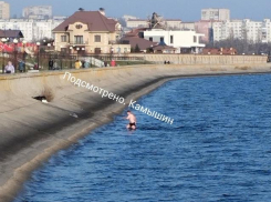 Камышинский паблик нашел отважного купальщика на набережной города 20 ноября