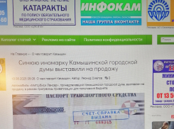 Камышинский сайт «Инфокам» слегка «подкузьмил» гордуме новостью о продаже ее иномарки