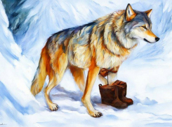 Недалеко от Камышина - в Котовском районе перед Новым годом волк едва не загрыз мужчину, пострадавший в больнице