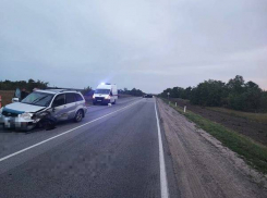 Под Камышином «Лада» на встречной полосе «влепилась» в иномарку и изранила ее водителя