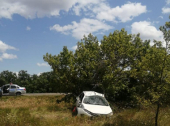 Под Камышином 39-летний водитель не справился с управлением и слетел на «Гранте» в кювет