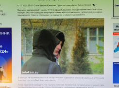 Как камышинский сайт «Инфокам» «раззадорил» читателей якобы портретом парня, демонстрирующего половые органы школьникам