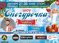 Финал конкурса "Снегурочка-шоу", объявленного "Блокнотом Камышина", пройдет 28 декабря в кафе "Спорт"