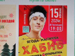 В Камышине ДК «Текстильщик» разместил афишу о концерте в нашем городе популярного у молодежи исполнителя Хабиба