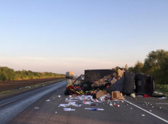 На московской трассе водитель «ГАЗ» задел большегруз из Дагестана и «закувыркался»