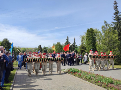 В Камышине начался торжественный митинг, посвященный 9 мая, и возложение цветов к Памятному знаку в парке Победы