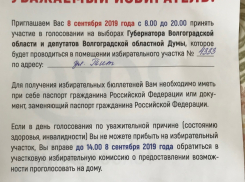 Так ли уж безобидно приглашение камышинских избирателей для голосования 8 сентября на странную улицу «Тит»?