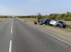 Страшная «куча-мала» из столкнувшихся автомобилей и израненных путешественников открылась полицейским и медикам на трассе в Камышинском районе