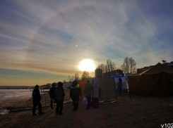 В Волгограде жителей потрясло солнечное гало на Крещение