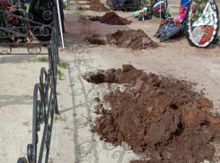 Администрация Камышина начала готовить лунки под высадку деревьев на участке захоронения камышан, героически погибших в СВО, но получится ли аллея - неизвестно