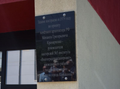В Камышине на здании драмтеатра открыли мемориальную доску -  Почетному архитектору