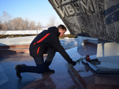 Первый заместитель главы администрации Камышина Дмитрий Резвов возложил цветы к мемориалам в День Героев Отечества