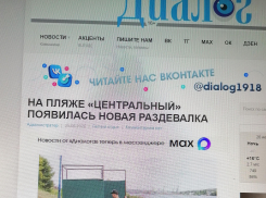 В Камышине на пляже у администрации соорудили раздевалку
