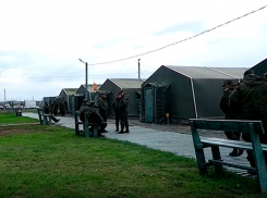 Мобилизованные камышане прибыли на полигон Прудбой для прохождения боевого слаживания 