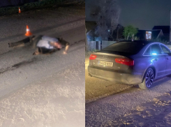 «Не мог он просто лечь на дорогу и лежать!»: Audi с номерами Евросоюза переехала мужчину под Волгоградом 
