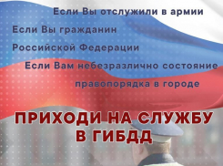У вас есть хороший шанс служить в ГИБДД