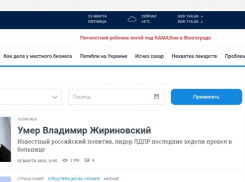 Волгоградское СМИ «убило» Владимира Жириновского, но политик жив