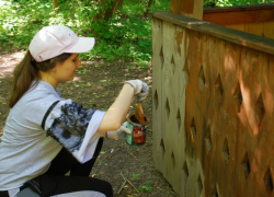 В Камышинском районе в природном парке "Щербаковский" к лету привели в порядок "зеленые стоянки" и туристские тропы