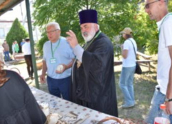 В Камышинском районе на сельский музыкальный праздник приехал святой отец
