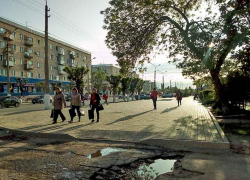 Несколько дождей - и кое-как залатанная дыра на дороге вылезла наружу, - камышанка