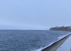 В Камышине из-за плюсовых температур января местами вскрылась ото льда Волга