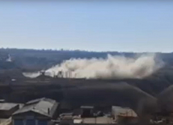 В Камышине взорвали остатки больницы на дамбе 3-го городка (ВИДЕО)