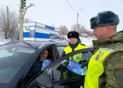 В Камышине сотрудники автоинспекций выехали на трассу для бесед с водителями о "смертельной" встречной полосе