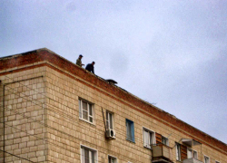 Ужас берет, как у нас в Камышине безо всякого внимания к технике безопасности ремонтируют по осени крыши, - камышанка