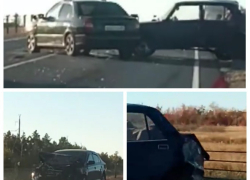 Лоб в лоб: в ДТП под Камышином столкнулись три автомобиля 