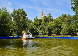 В центральном городском парке Камышина бум на водных аттракционах