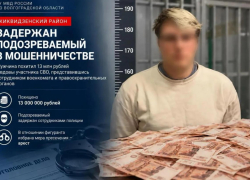 Полицейские задержали "симпатичного парня", который мошеннически "увел"  13 млн рублей у женщины в Волгоградской области
