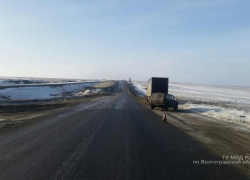 Нива влетела в фуру на трассе под Камышином 