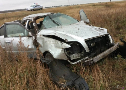 43-летний водитель чудом уцелел, свалив иномарку в кювет