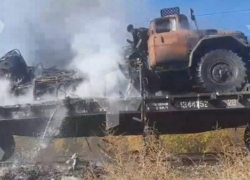 Пожарный поезд со станции Петров Вал Камышинского района ликвидировал возгорание на платформе военного эшелона