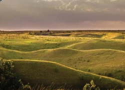 Овеянные волжскими ветрами холмы и степи природного парка "Щербаковский" в Камышинском районе попали на почтовую открытку