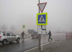 Напрягает "мода" камышинских водителей затормозить у пешеходного перехода, упершись капотом в разметку, - камышанин