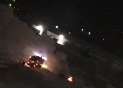 В Камышине вспыхнула машина на газу