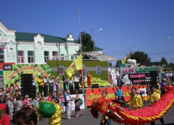 На Арбузном фестивале в Камышине всех гостей накормили бесплатными полосатыми ягодами