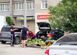 В Камышине начали продавать арбузы на внутриквартальных рынках