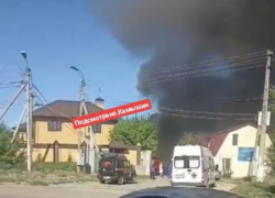 В Камышине крупный пожар, случившийся 30 апреля, обошелся без пострадавших