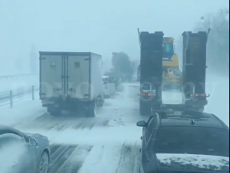 Водителей Волгоградской области предупредили о сильном снеге на ростовской трассе, - «Блокнот Волгограда» (ВИДЕО)