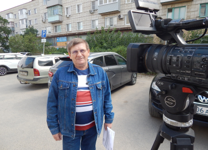 В Камышине новое интервью для Центрального телевидения записала телестудия НТВ - вновь с Анатолием Ярмоловичем