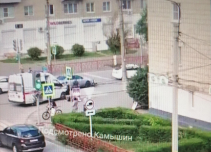 В Камышине на улице Ленина сбили велосипедиста (ВИДЕО)